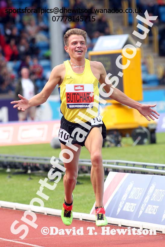 Mens 5000 metres, British Championships, Birmingham. Photo: David T. Hewitson/Sports for All Pics